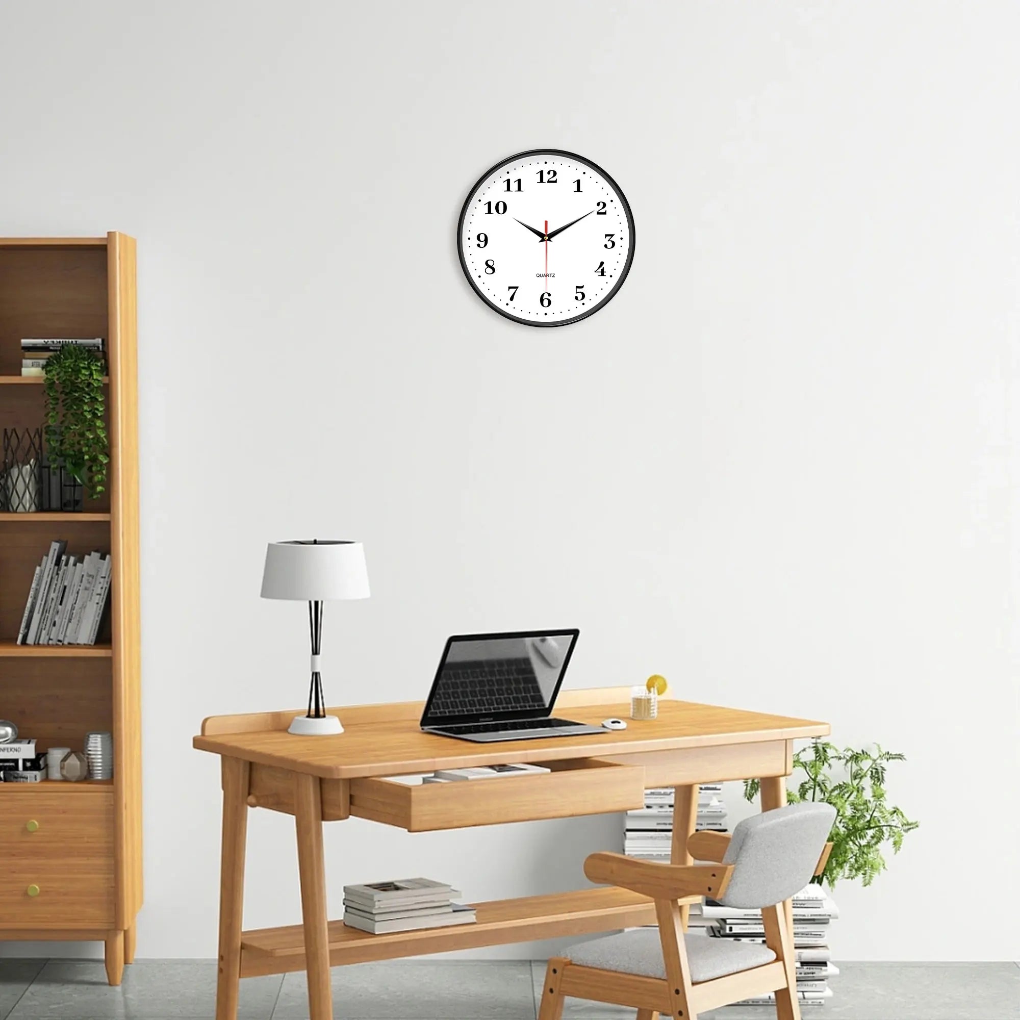 Minimalist White Wall Clock
