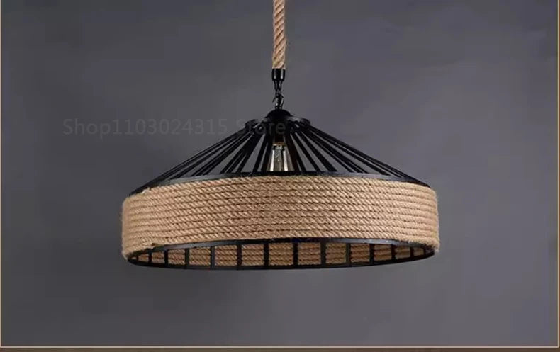 Hemp Rope Pendant Light