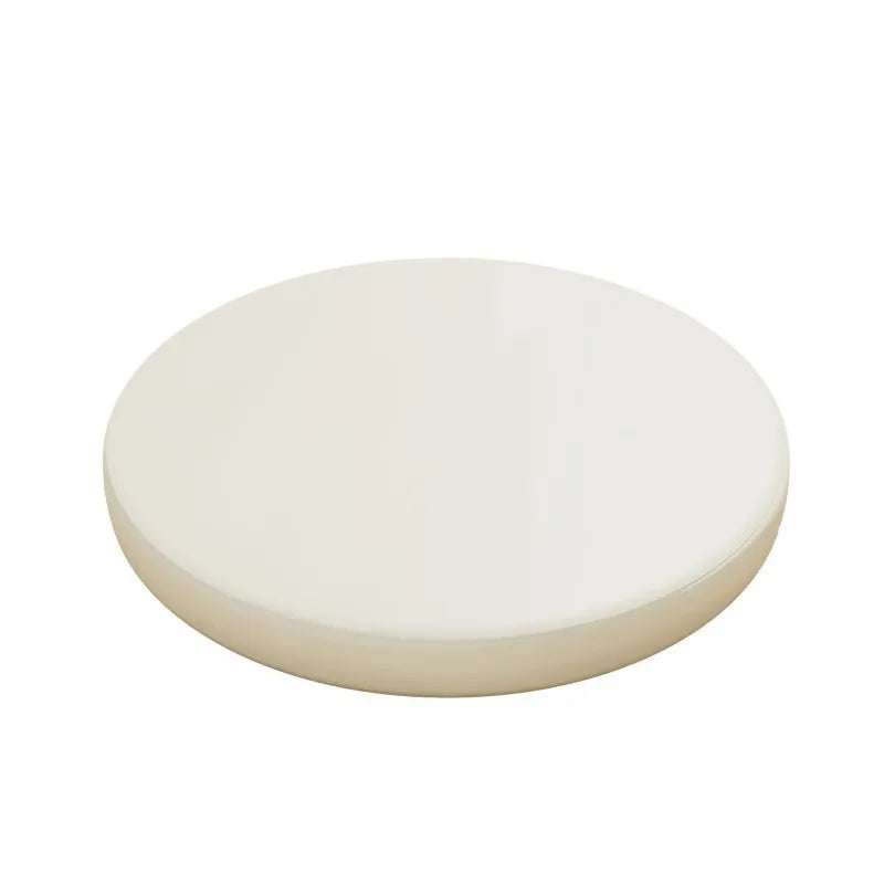 Round Leather Memory Foam Seat Pad