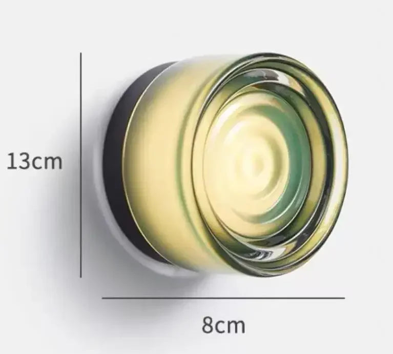 Modern Glass Round Wall Sconce
