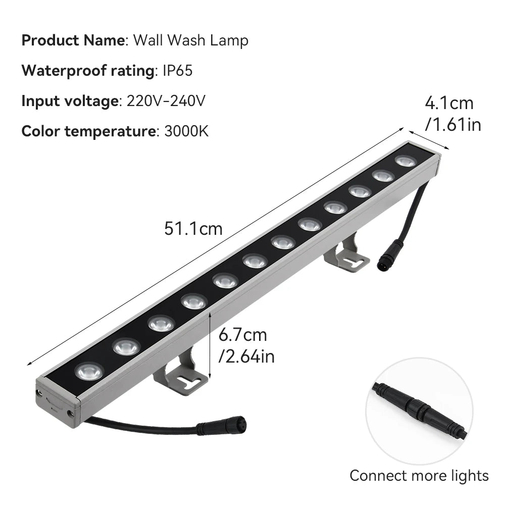 Wall Washer Light IP65 Aluminium