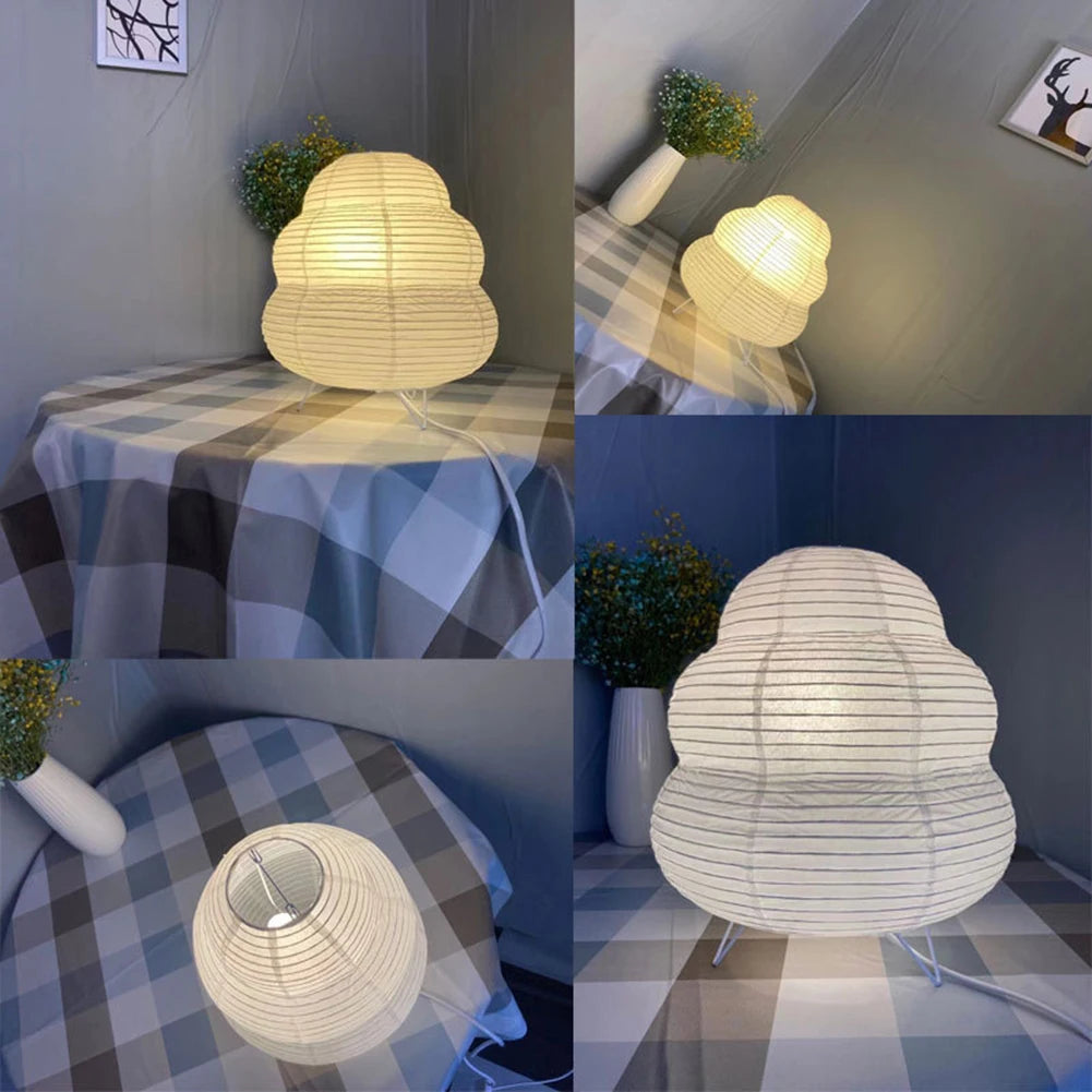 Rice Paper Bedside Lantern Lamp