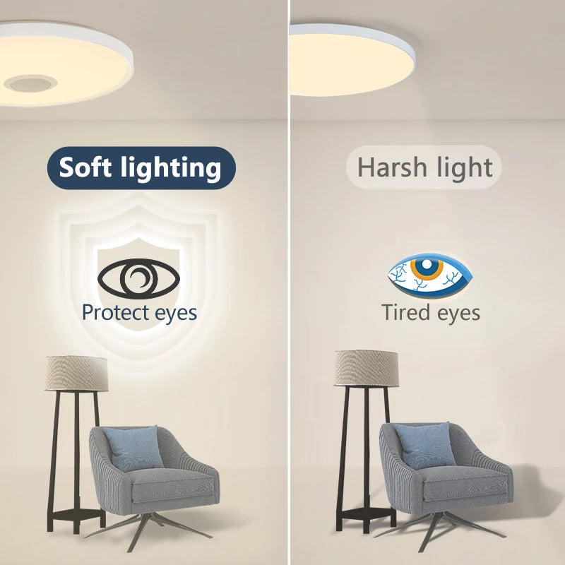 LED Smart Ceiling Lamps RGB APP Remote Control Dimming Modern