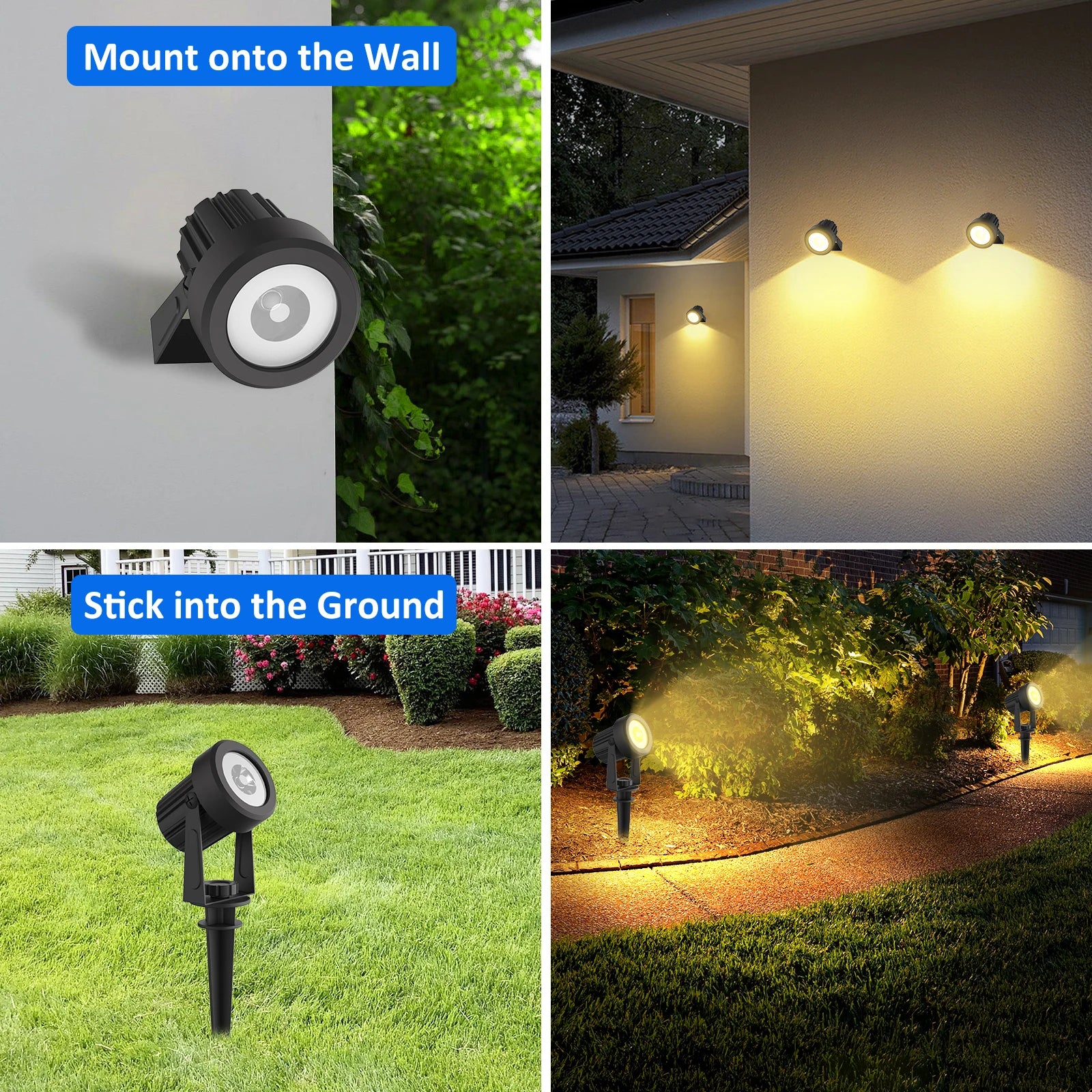 RGB Solar Garden Spotlight
