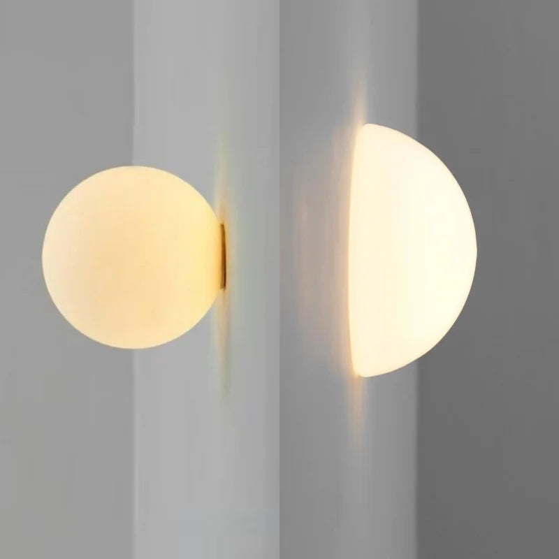 Glass Globe Wall Lamp