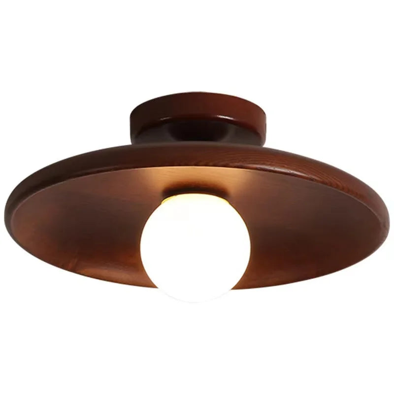 Walnut Wood G9 Ceiling Light