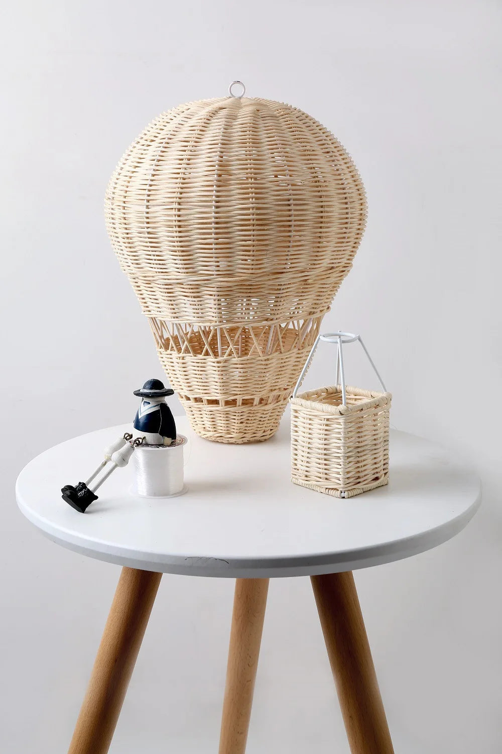 Rattan Hot Air Balloon Decor Hand-woven Wall Hanging Decor