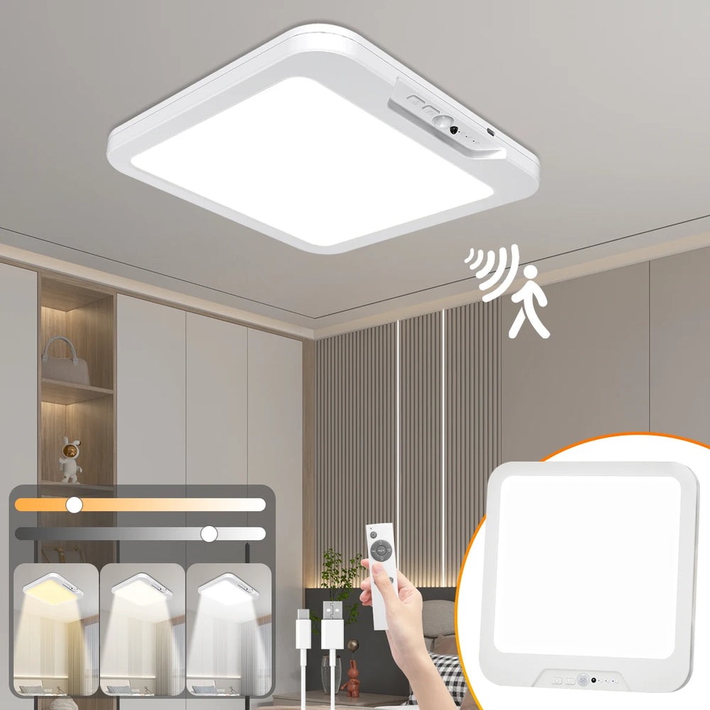 Rechargeable Sensor Ceiling Light with Timer