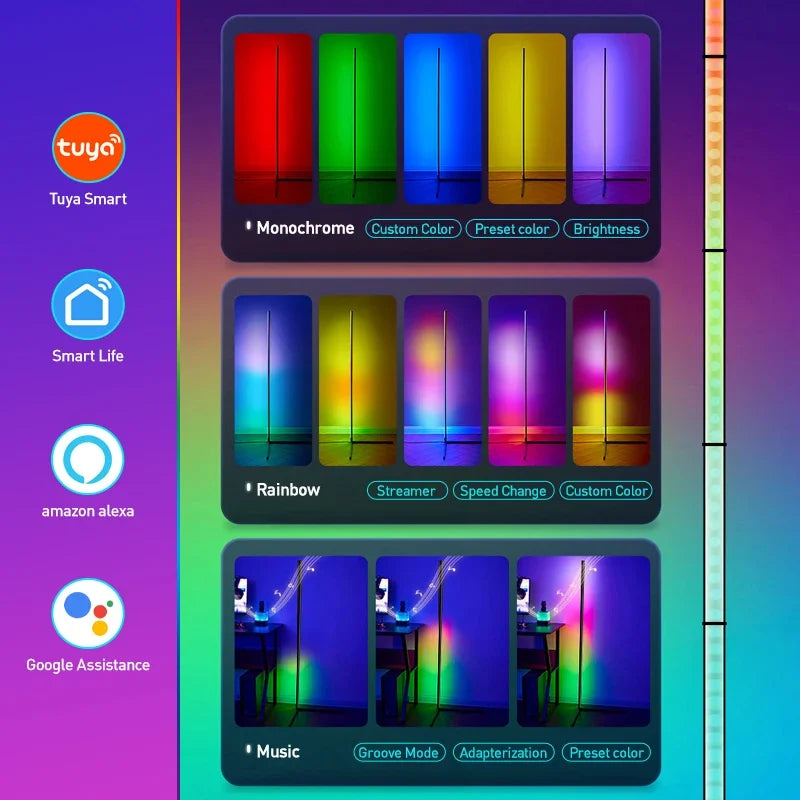 Smart APP RGB Corner Lamp 180cm