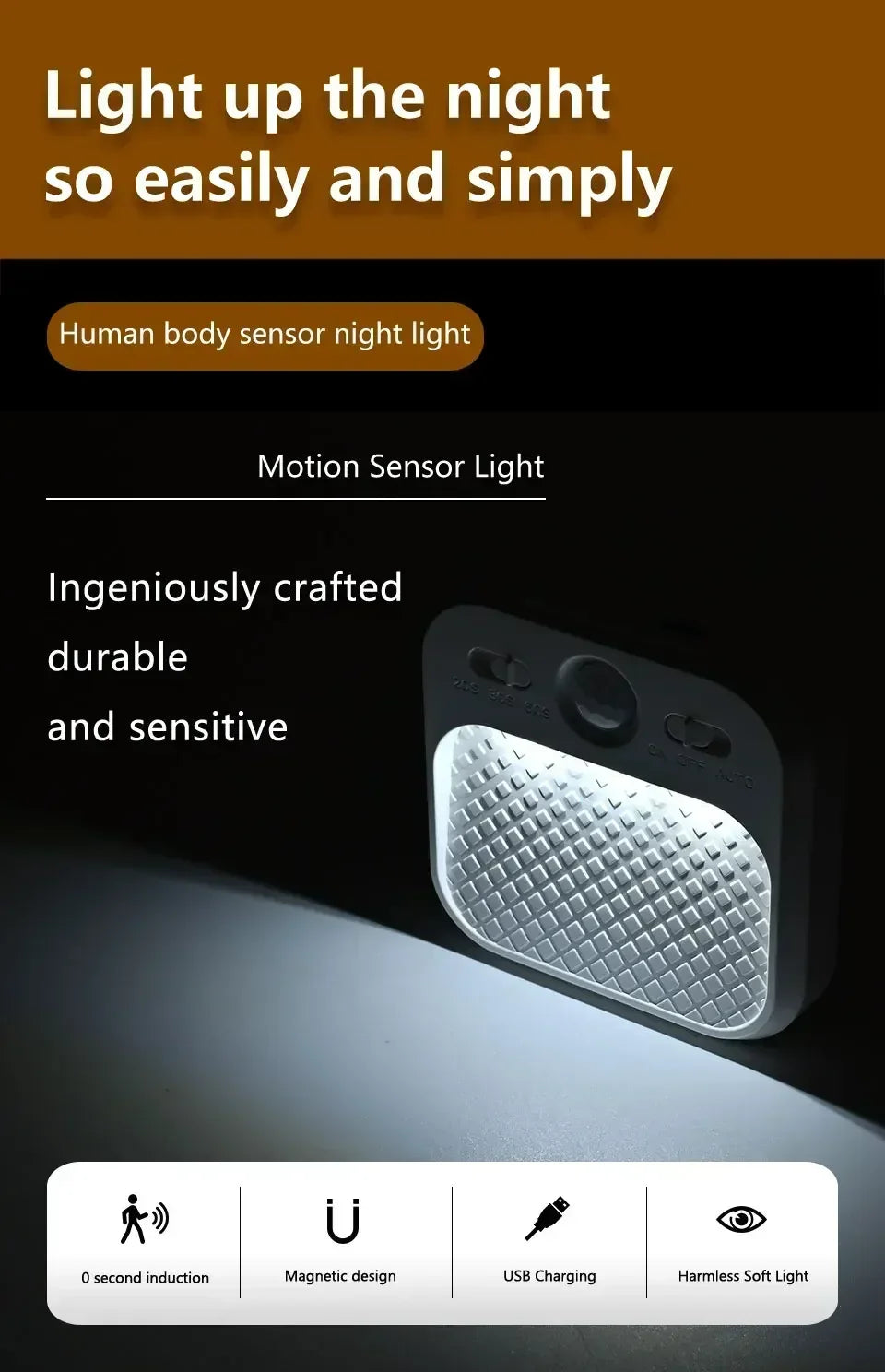Motion Sensor Rechargeable Night Light
