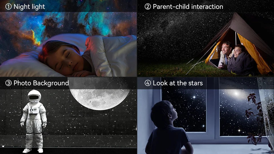 Night Light Galaxy Projector