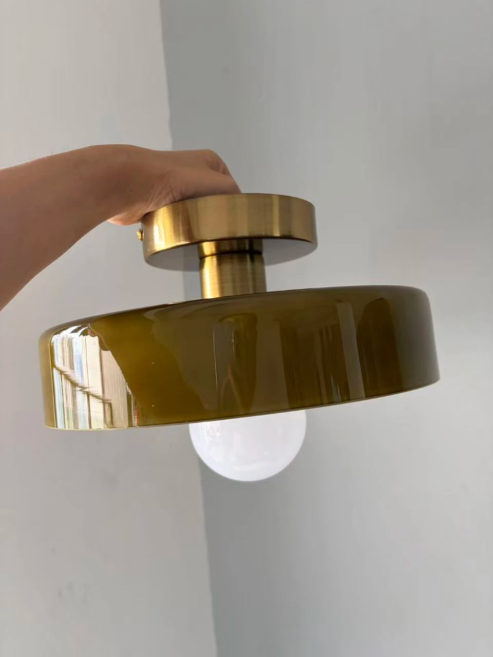 Nordic Vintage Glass Globe Ceiling Light