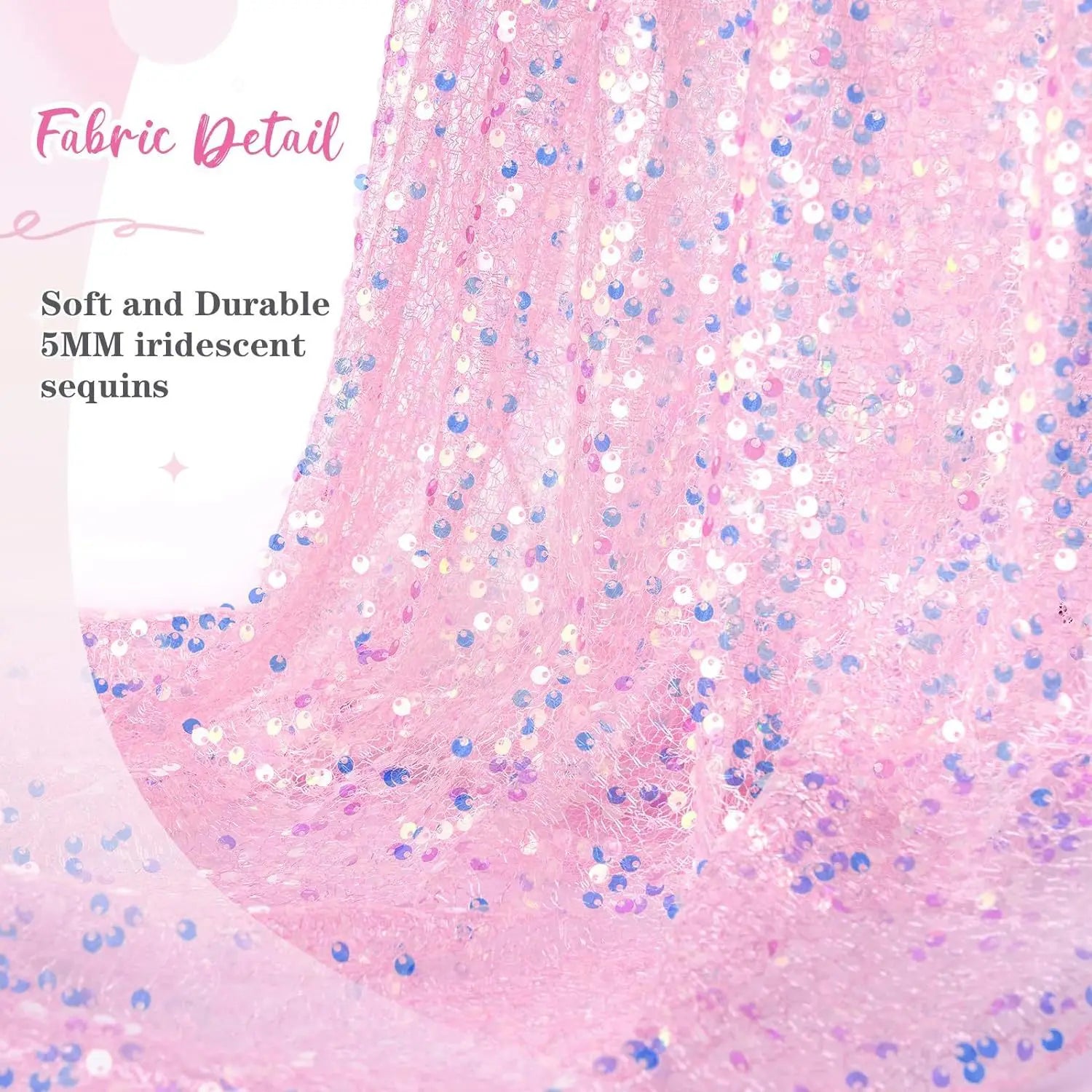 Glitter Iridescent Sequin Table Runner,Soft Wedding Dining Table Decoration