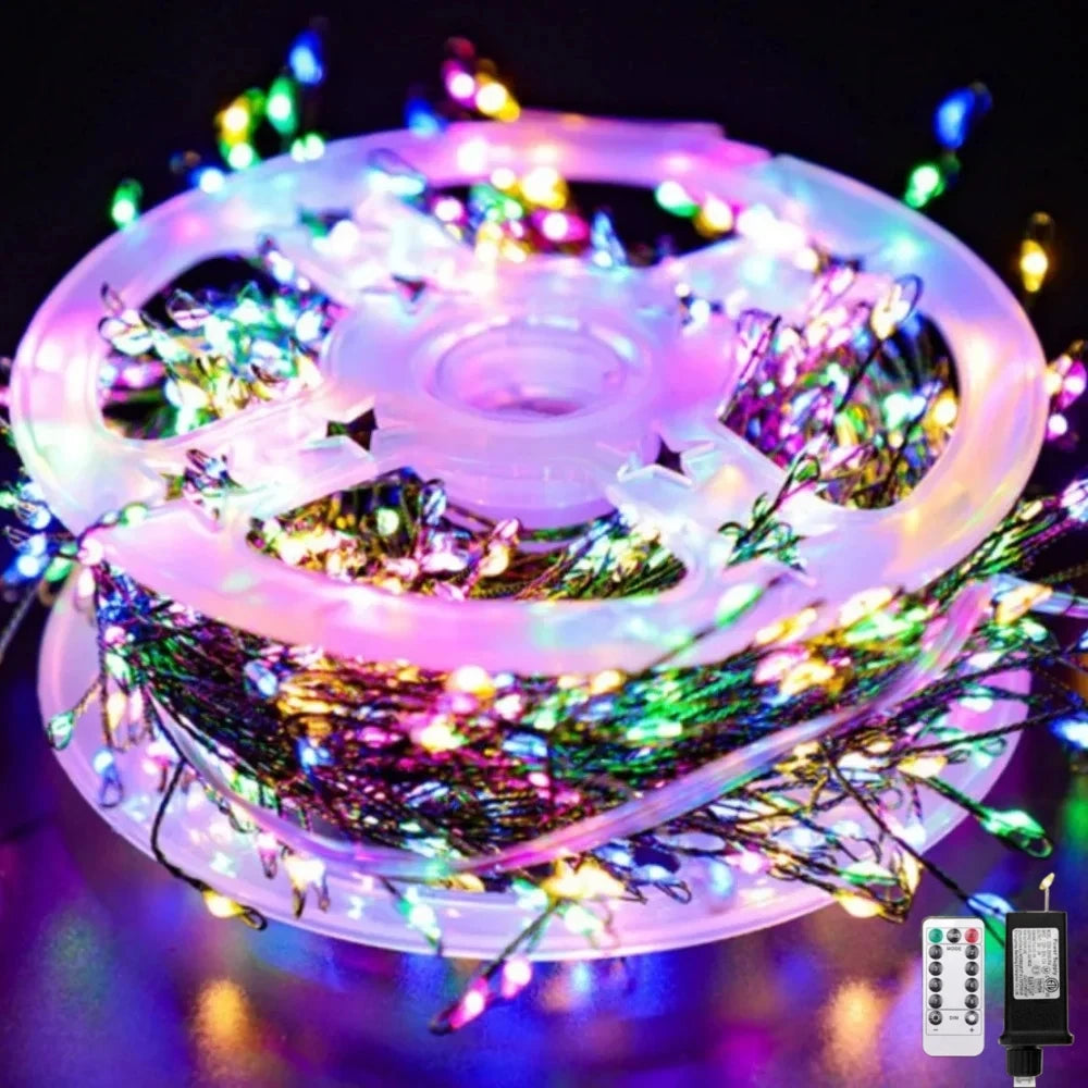 Cluster Firecracker Fairy String Lights
