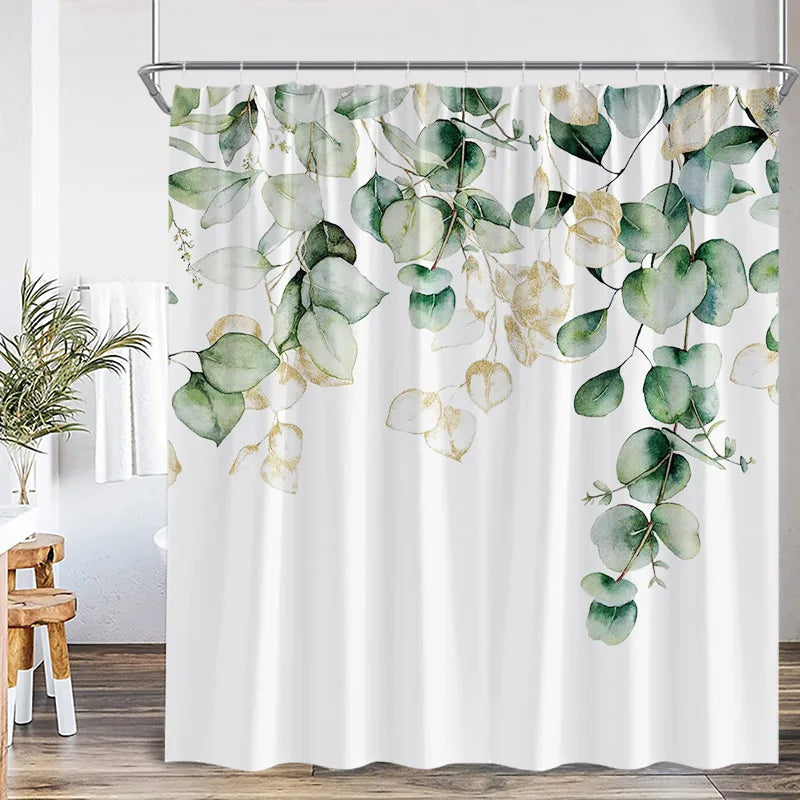 Watercolour Botanical Shower Curtain