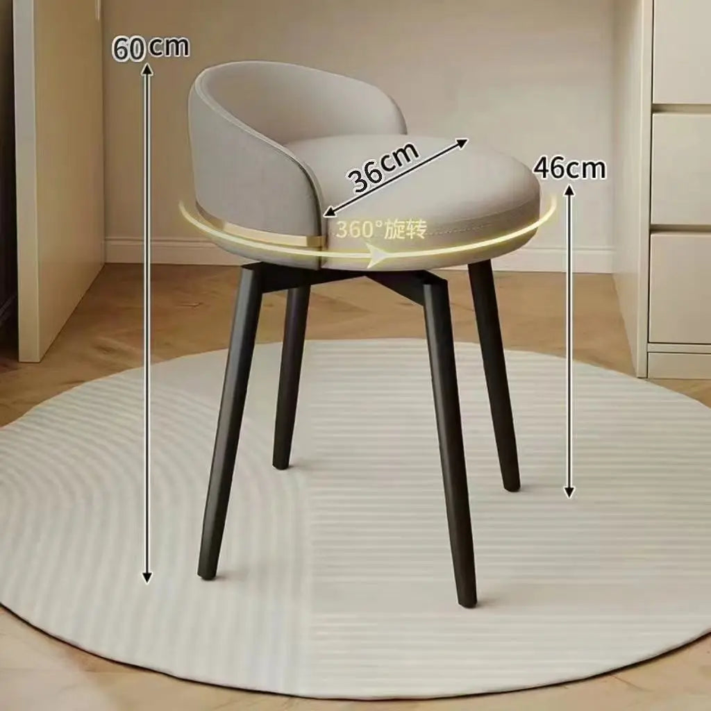 Modern Swivel Vanity Stool, 360 Rotating