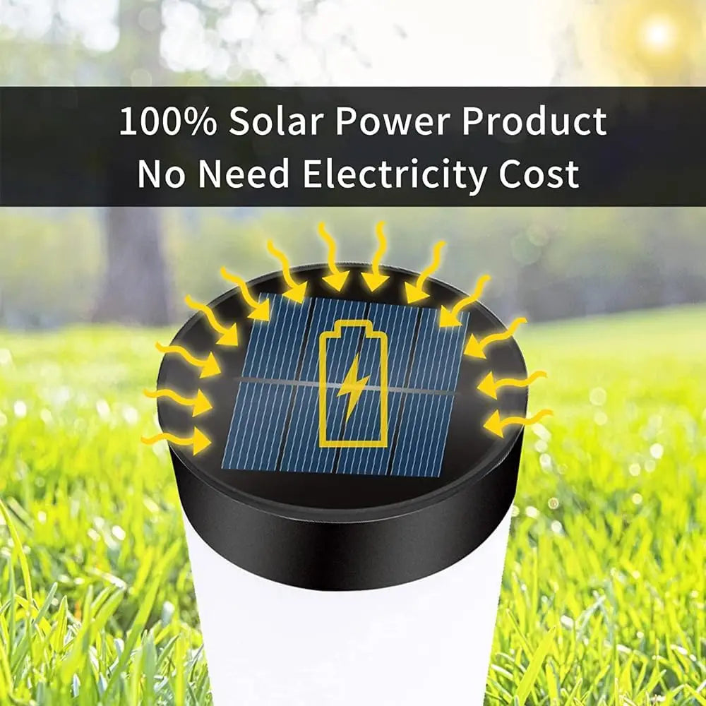 Solar Garden Pathway Lights Outdoor Waterproof LED Lighting Ground Plug