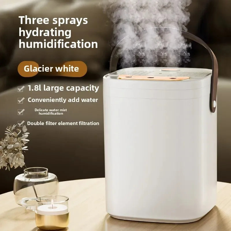 USB Connected Three Nozzle Humidifier 1.8L Large Capacity 3-Gear
