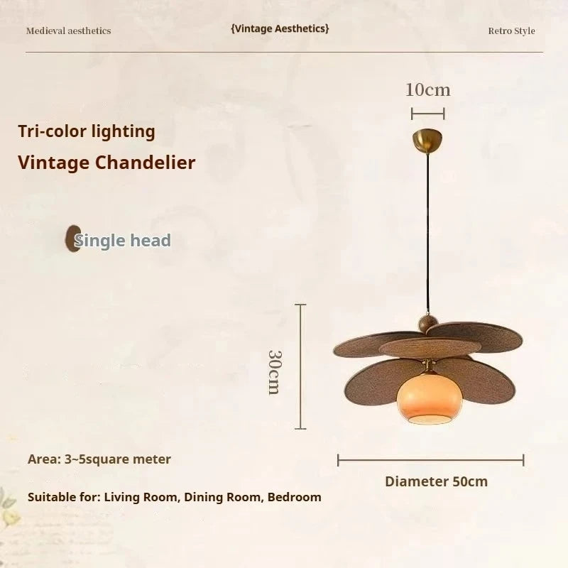 Rattan Weave Vintage Pendant Light