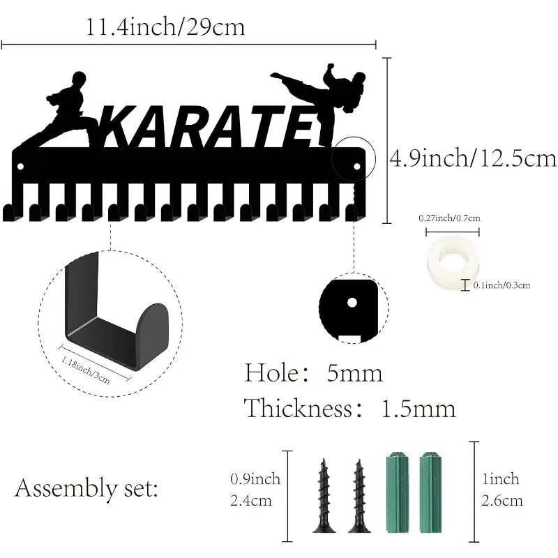 Sports Medal Display Hanger with 20 Hooks