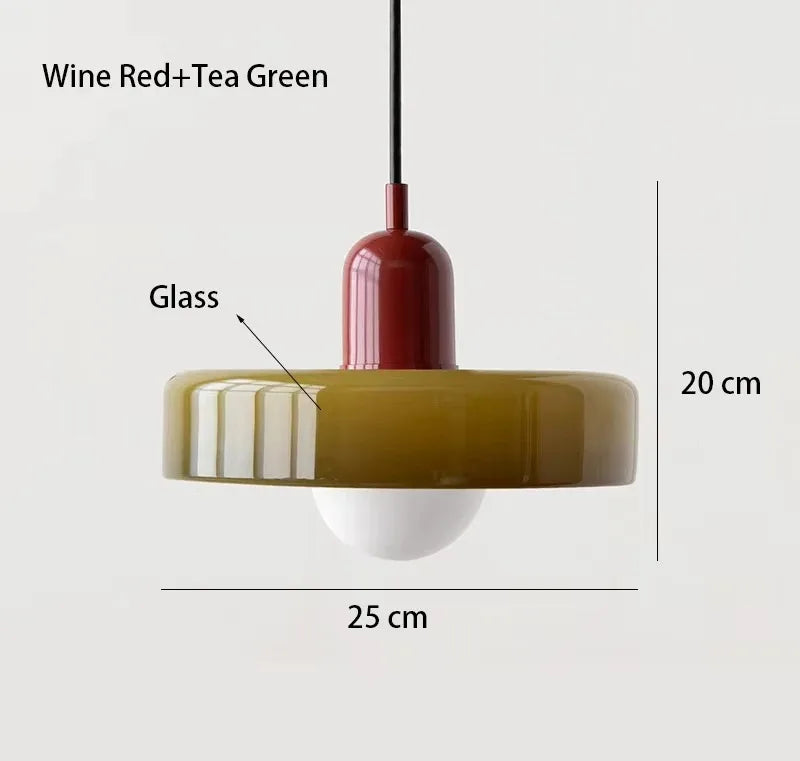 Nordic Retro Glass Pendant Light