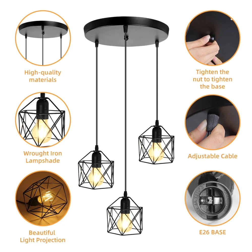 Vintage Nordic Hanging Chandelier