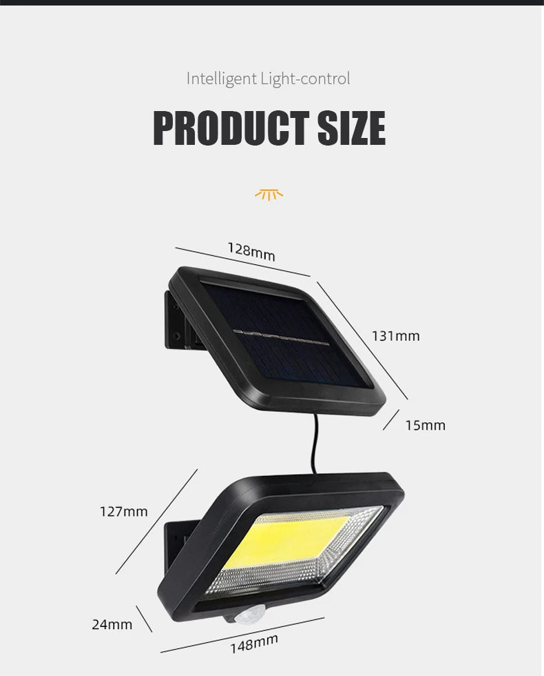 Solar Motion Sensor COB Wall Light