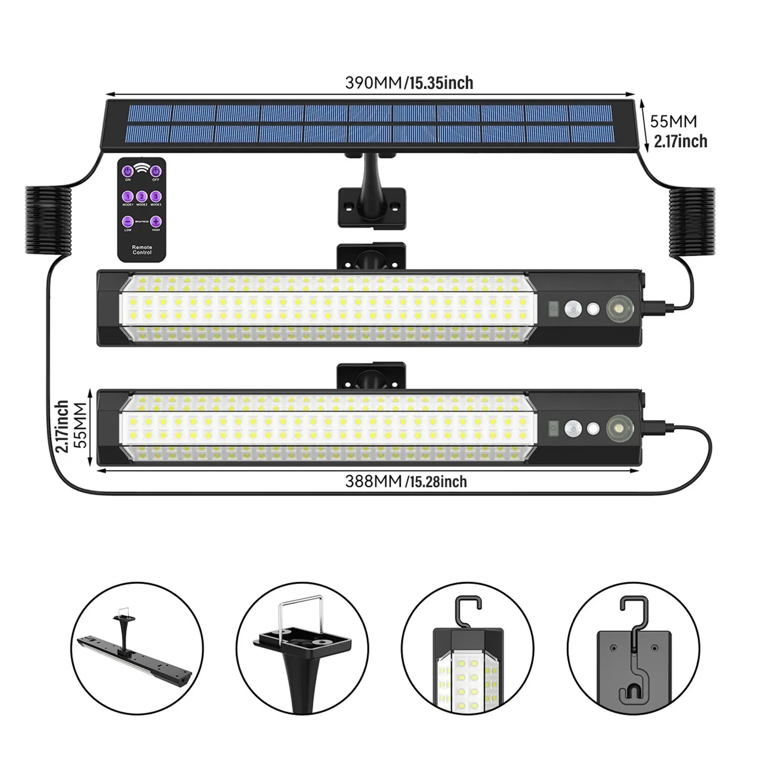 Solar Motion Sensor Wall Lamp