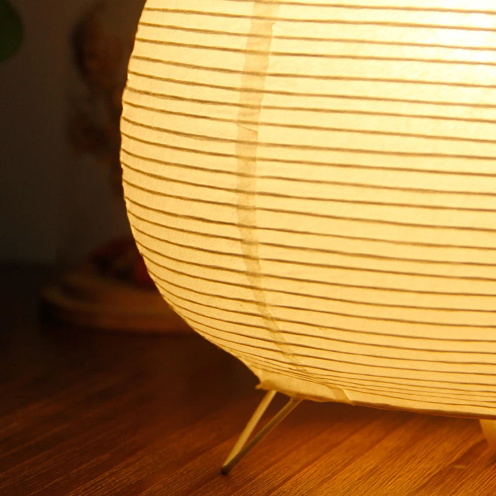 Rice Paper Bedside Lantern Lamp