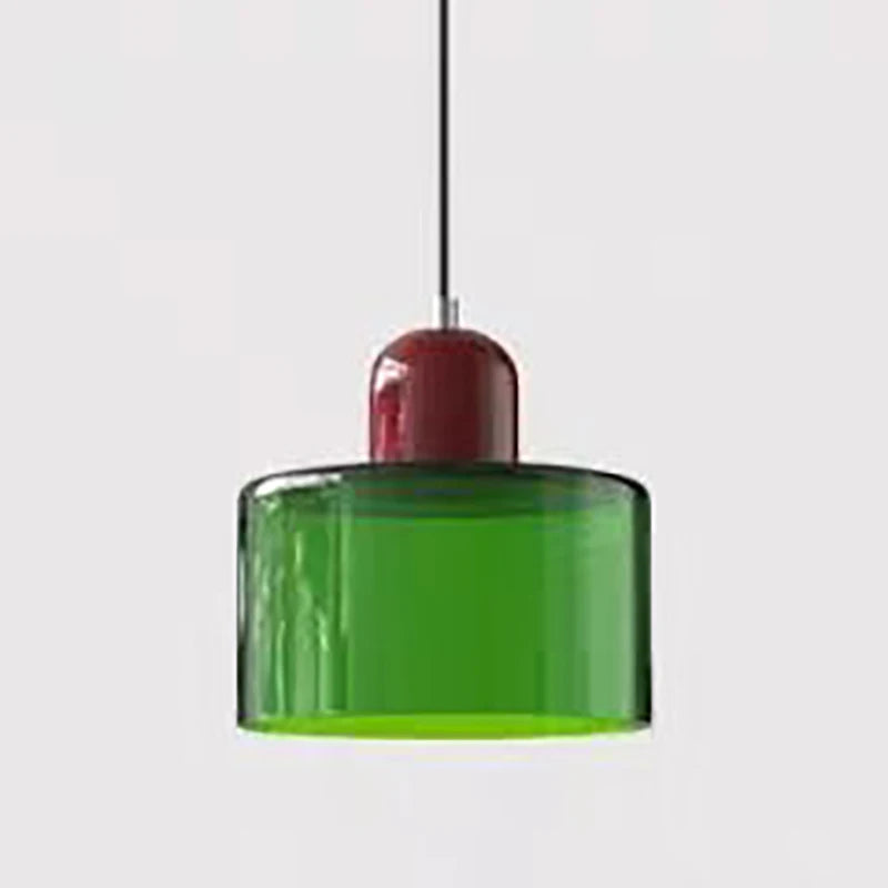 Two Tone Glass Pendant Light