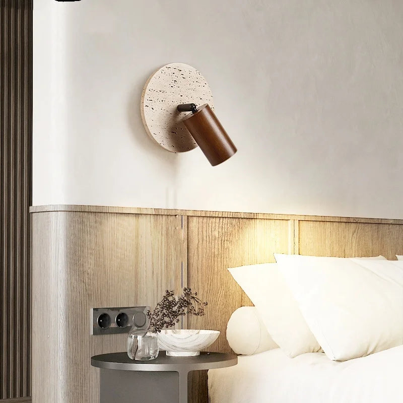 Wood Pull Chain Wall Sconce