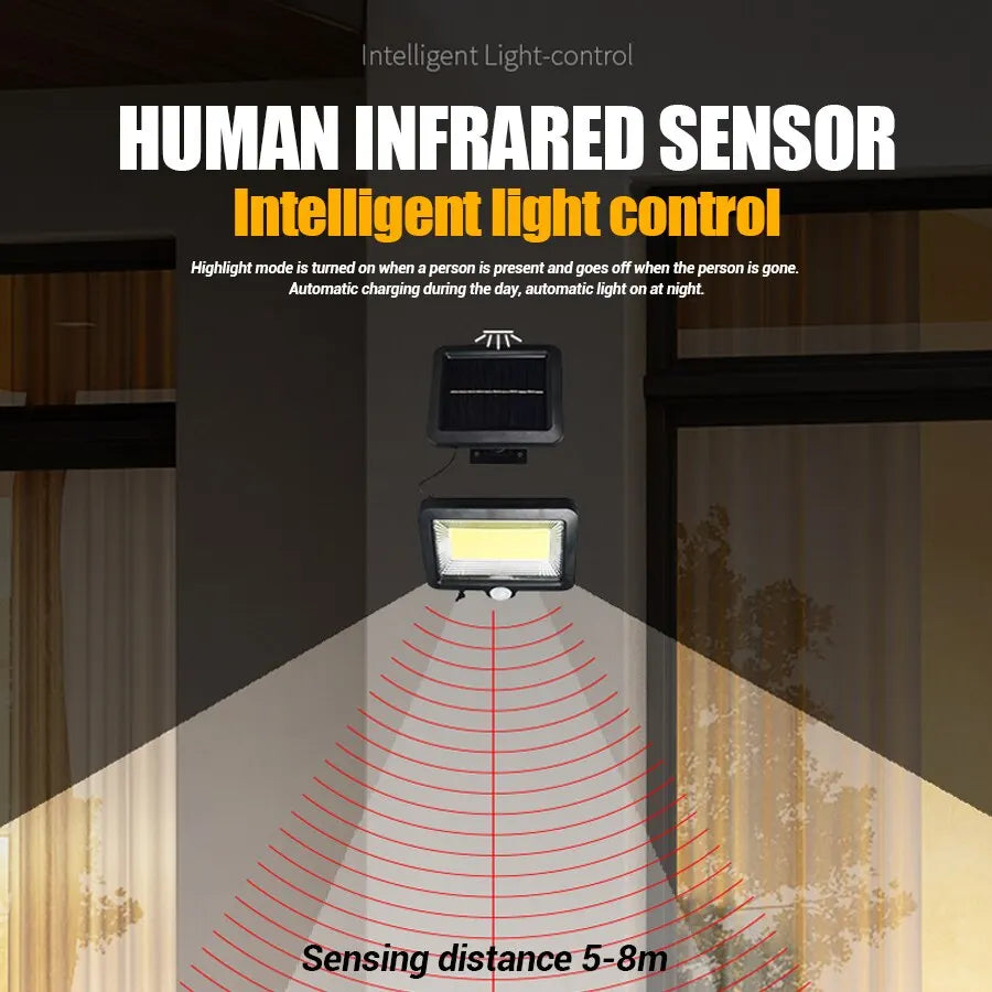 Solar Motion Sensor COB Wall Light