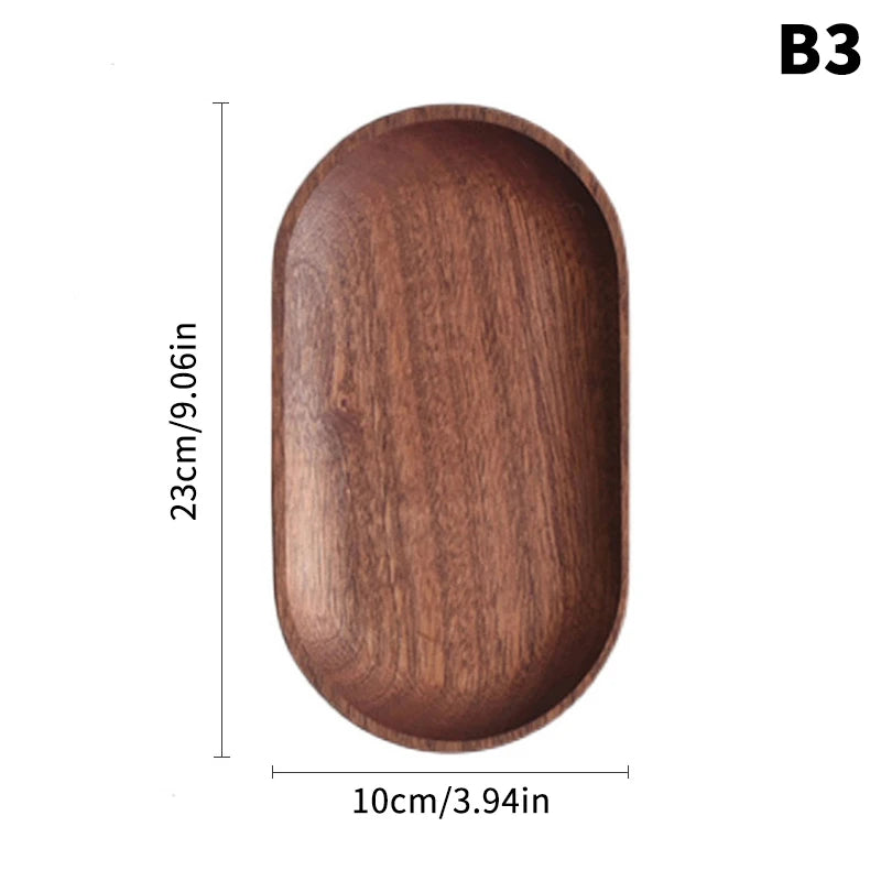 Wooden Serving Trays Oval Wood Tray Platters for Serving