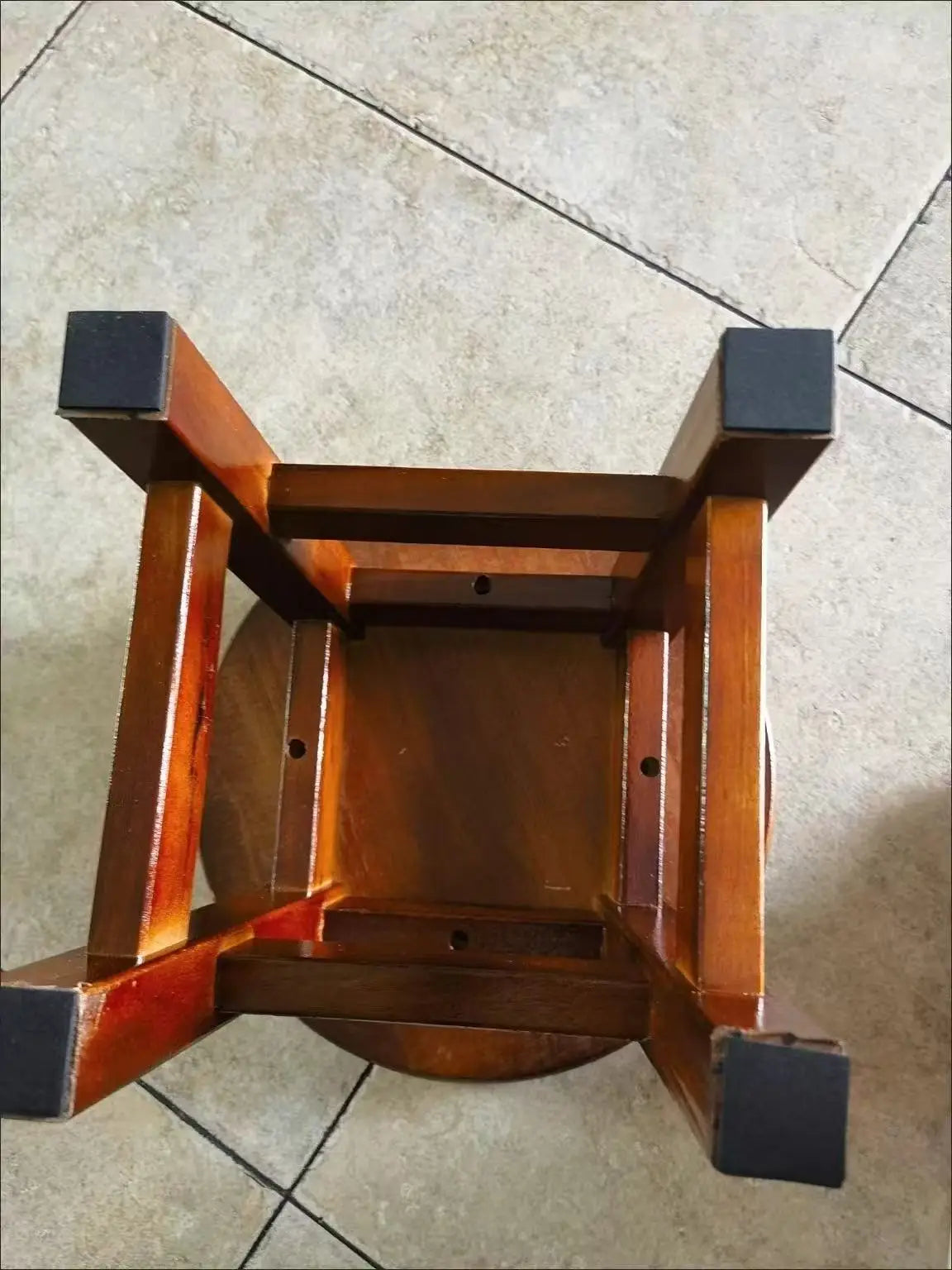 Solid Wood Round Stool