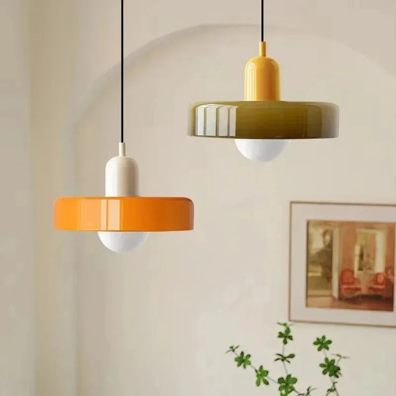 Nordic Retro Glass Pendant Light