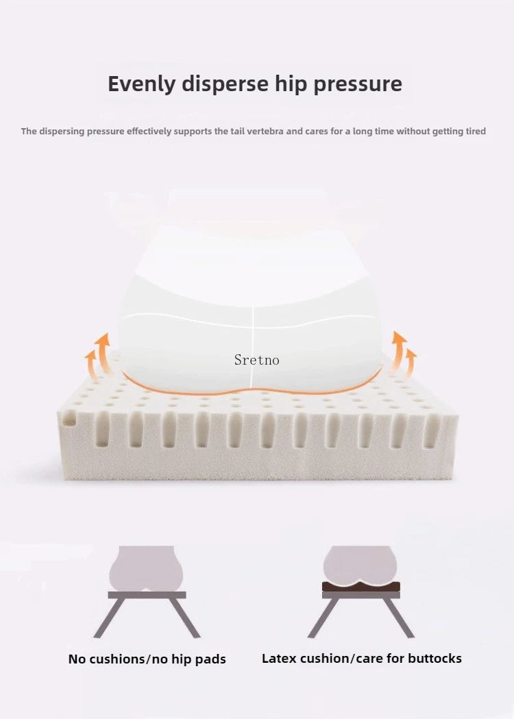 Natural Latex Cushion Student Classroom Stool Cushions Thickened Office Chair Cushion Sofa Floor Cushions Backrest Cojines 50x50