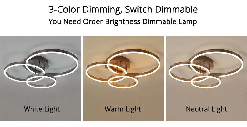 Nordic Multi Ring Circle Chandelier