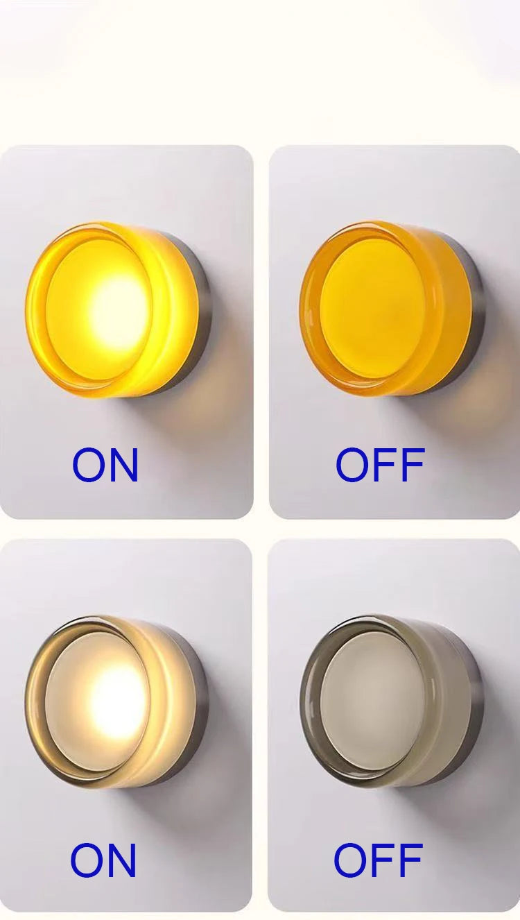 Round Acrylic LED Wall Sconce