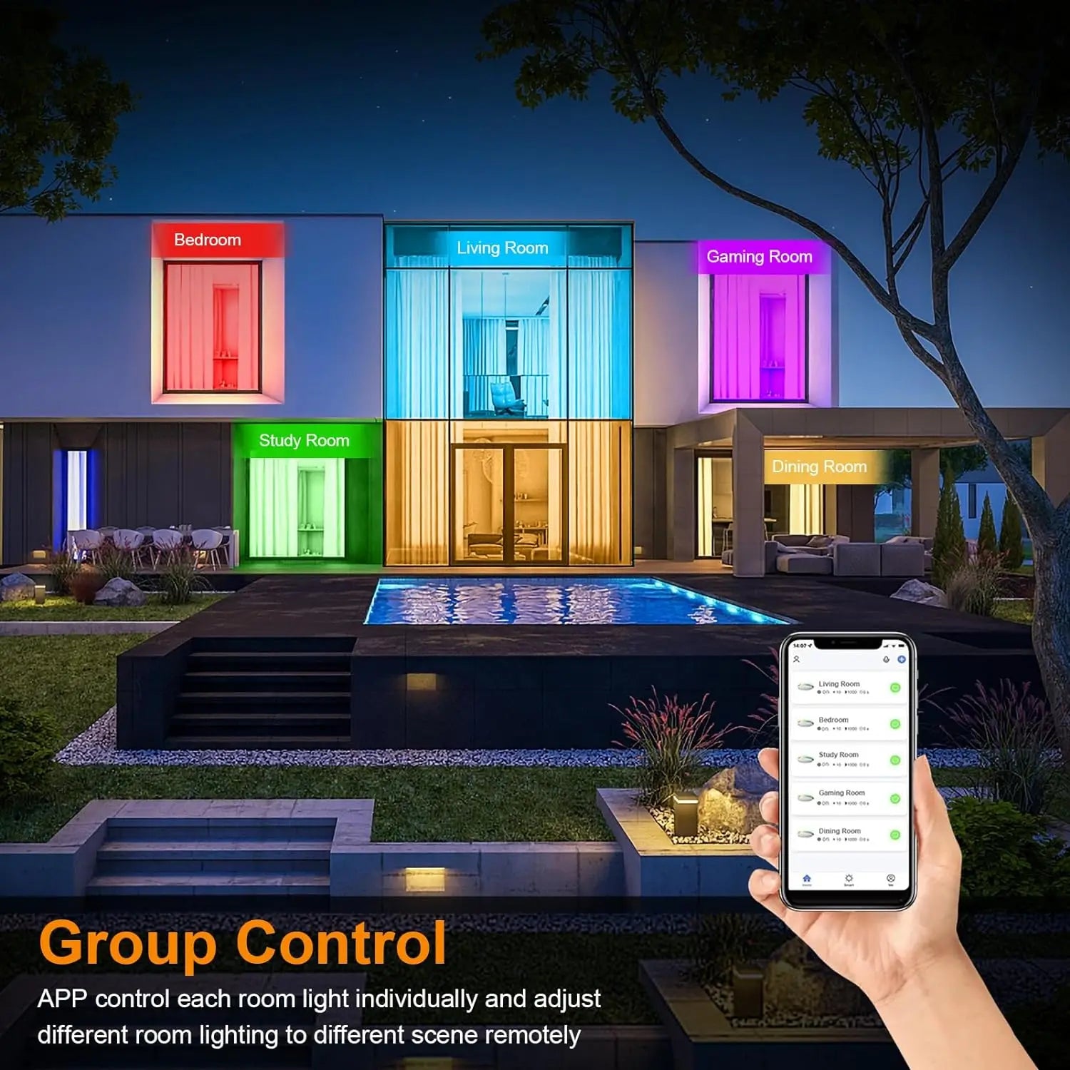 Smart Zigbee RGBCW Ceiling Light