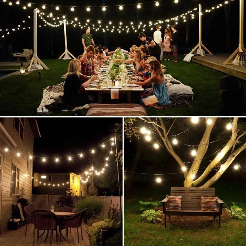 Solar Crystal Globe String Lights