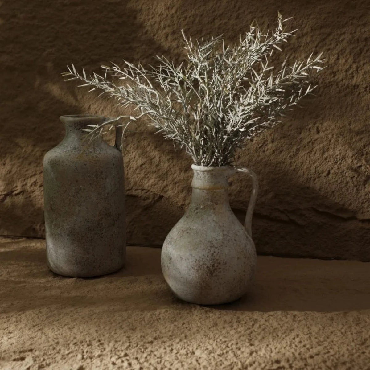 Classic Handmade Glazed Ceramic Vase, Small or Large