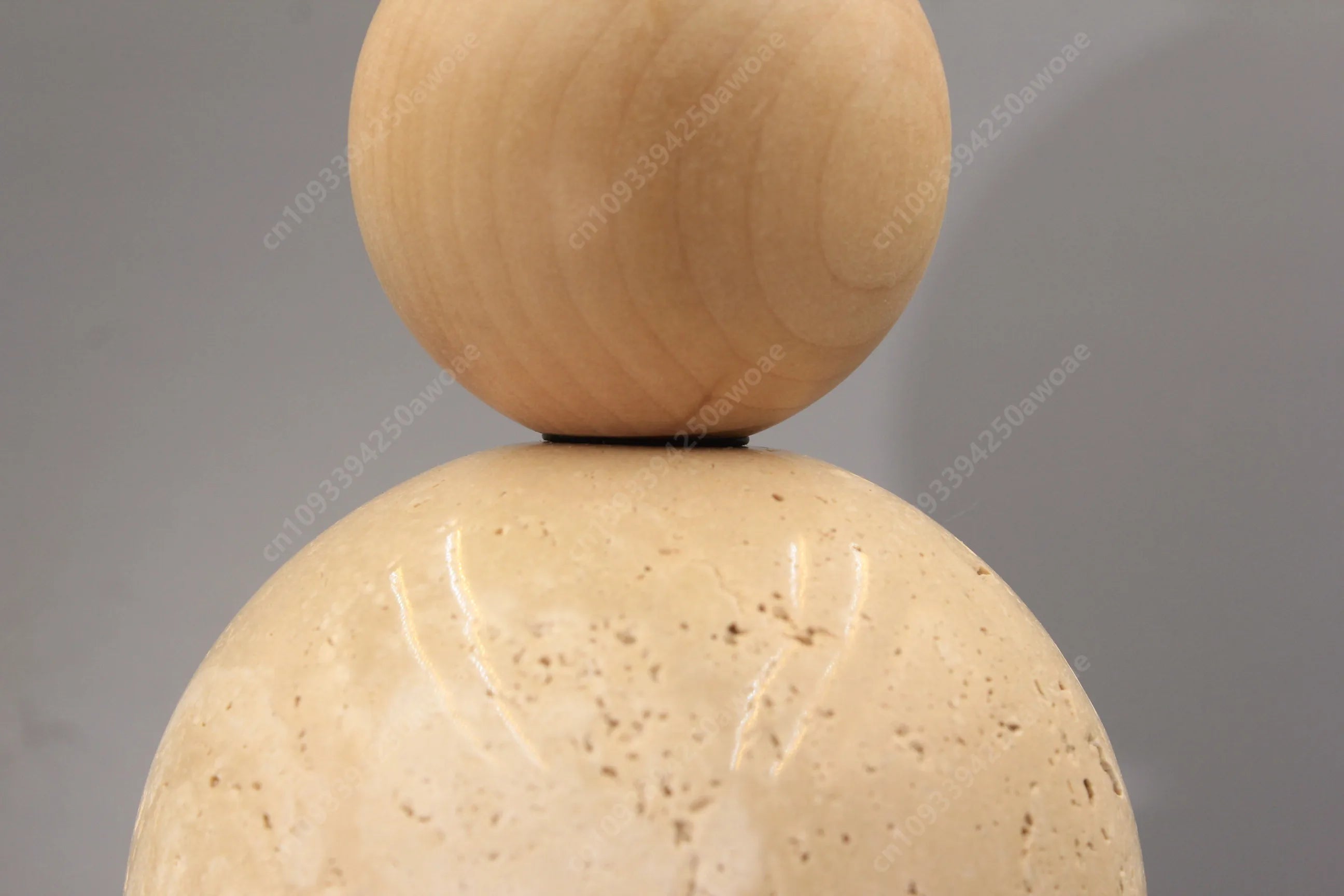 Cream Travertine Pendant Light