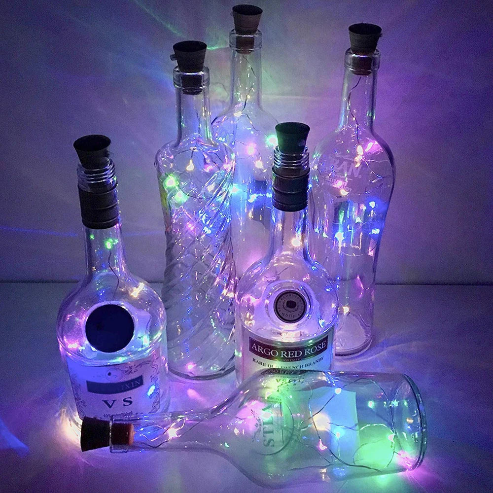 Solar Wine Bottle Cork Fairy Lights