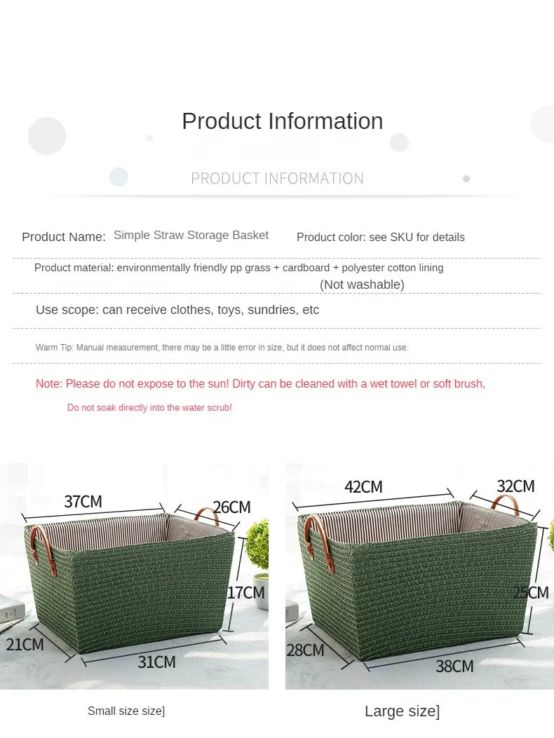 Foldable Woven Storage Basket