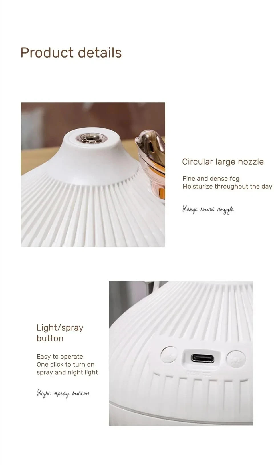 Humidifier Scented Creative Onion Shape Can Do Night Light Quiet Sleep