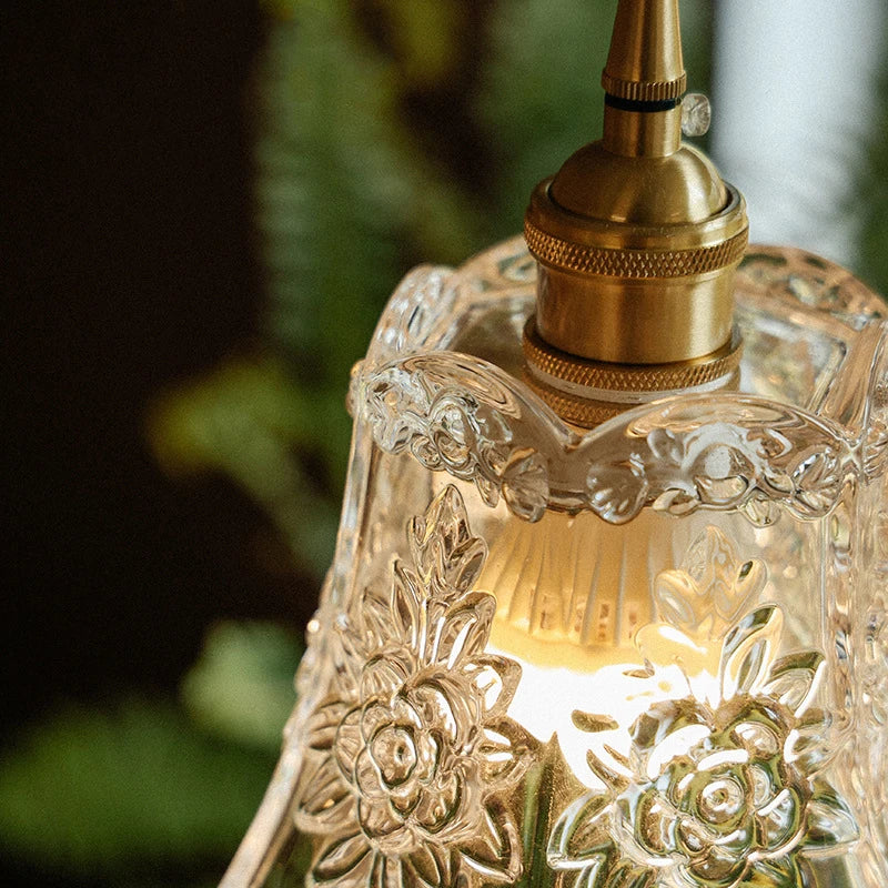 Nordic Flower Glass Pendant Light