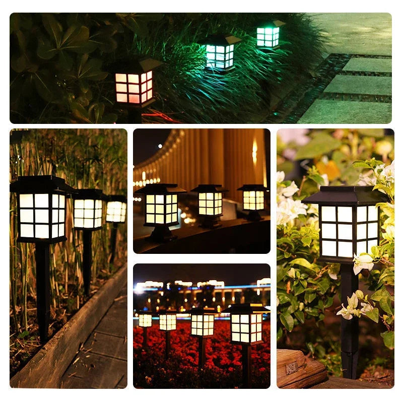 2 Pack Solar Pathway Light Outdoor Solar Lamp Waterproof Landscape