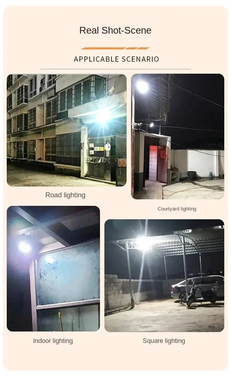 Solar Flood Light with Remote