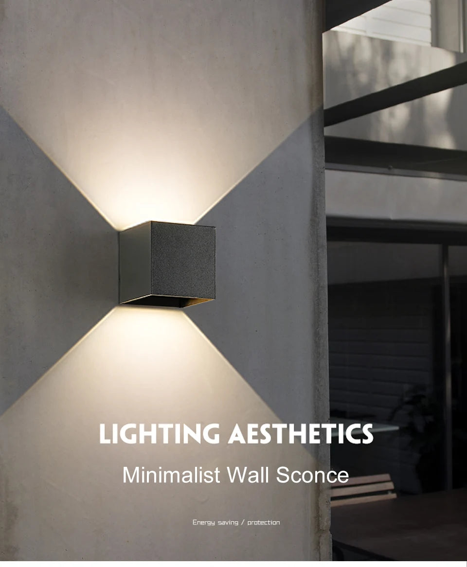 7W LED Wall Lamp, Waterproof, Indoor and Outdoor