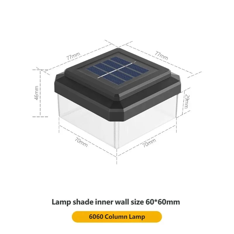 Waterproof Solar Post Cap Light